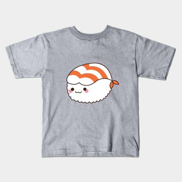 Shrimp Sushi Kids T-Shirt by mintcorner